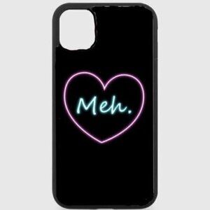 BLACK Neon Meh Phone Case